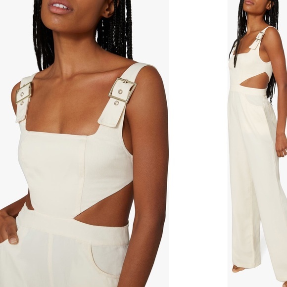 WEWOREWHAT Cutout Overalls - Picture 3 of 6